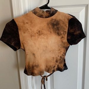 Crop Top With Open Back